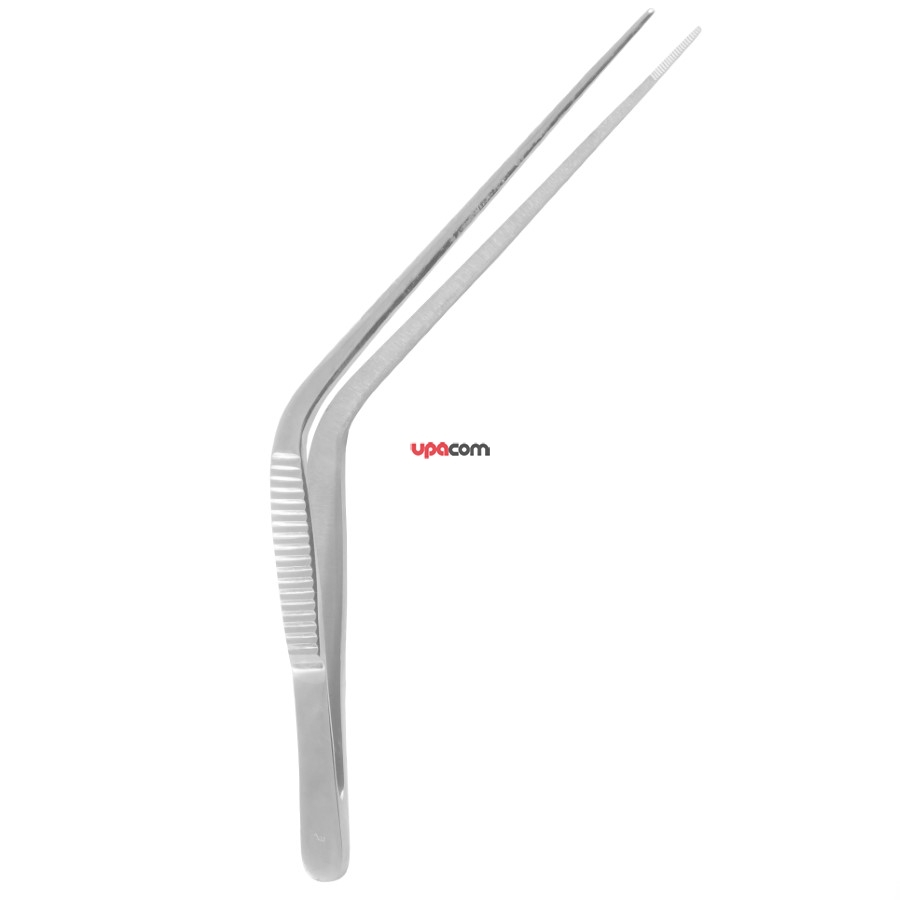 Пинцет нейрохирургический изогнутый, 177х1,5 мм