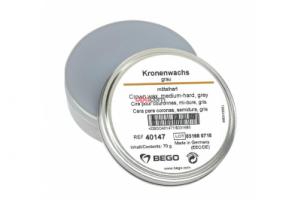 Коронковый воск среднетвердый серый