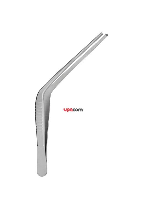 Пинцет ушной горизонтально-изогнутый, хирургический, 105 мм