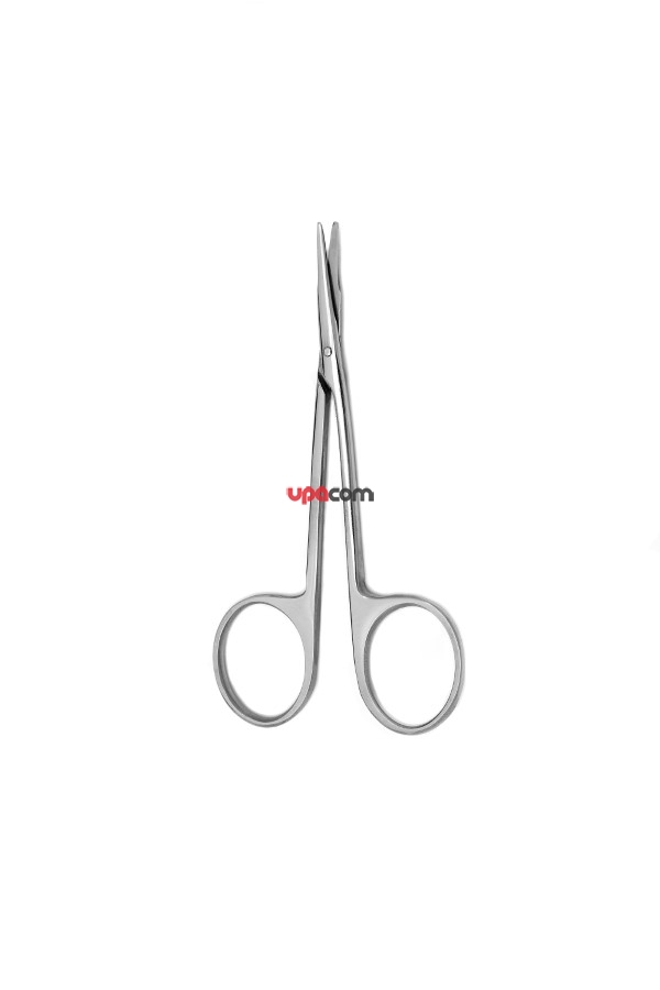 Ножницы роговичные, тупоконечные, вертикально-изогнутые, 110 мм