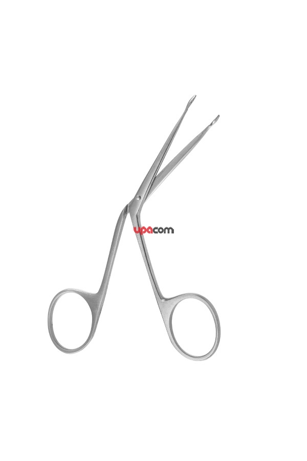 Щипцы тампонные ушные, для микроопераций, изогнутые, №1, 125 мм