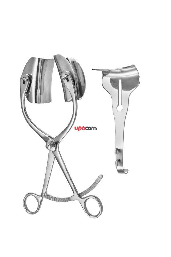 Ранорасширитель с кремальерой трехстворчатый, 225 мм