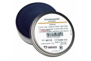 Коронковый воск среднетвердый темно-синий