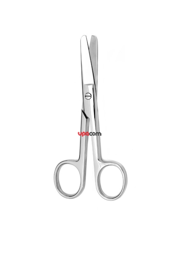 Ножницы тупоконечные, вертикально-изогнутые, детские, 125 мм